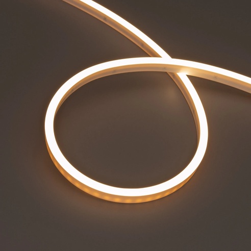 Лента герметичная WAVE-SIDE-PU-A120-06x12mm 24V Warm3000 (8 W/m, IP68, 5m, wire x2) (Arlight, Вывод боковой, 3 года)