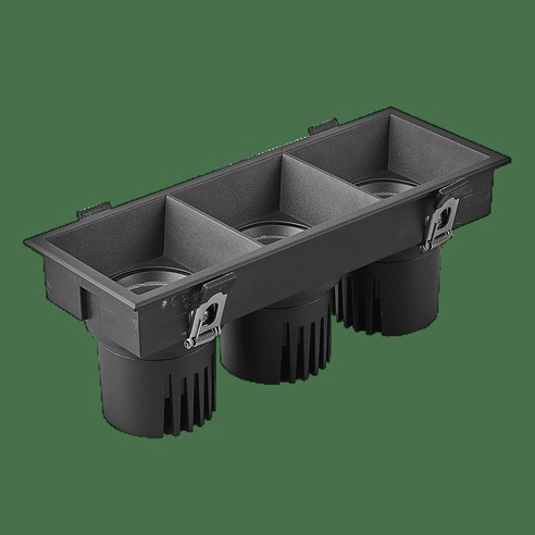 Светильник MS-FLOW-BUILT-S230x85-3x6W Warm3000 (BK, 38 deg, 230V) (Arlight, IP20 Металл, 5 лет)