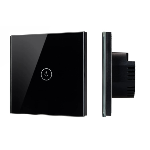 Выключатель сенсорный SWT-OMALI-S01-ZB-BK (250V, 10A, Zigbee) (Arlight, Стекло)