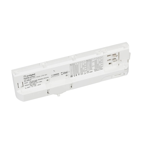 Блок питания для трековых систем ARJ-SP-42-PFC-TRIAC-4TR-WH (42W, 9-40V, 0.3-1.05A) (Arlight, IP20 Пластик, 5 лет)