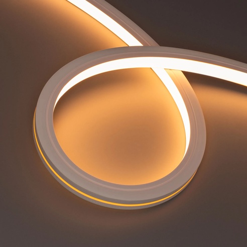 Лента светодиодная герметичная MOONLIGHT-TOP-X280-16x16mm 24V Warm2300 (10 W/m, IP67, 15m, wire x1) (Arlight, Вывод боковой, 5 лет)