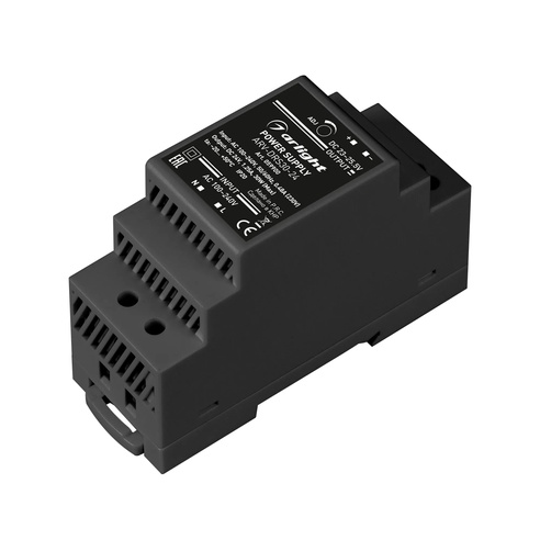 Блок питания ARV-DRS-30-24 (24V, 1.25A, 30W) (Arlight, IP20 DIN-рейка 5 лет)
