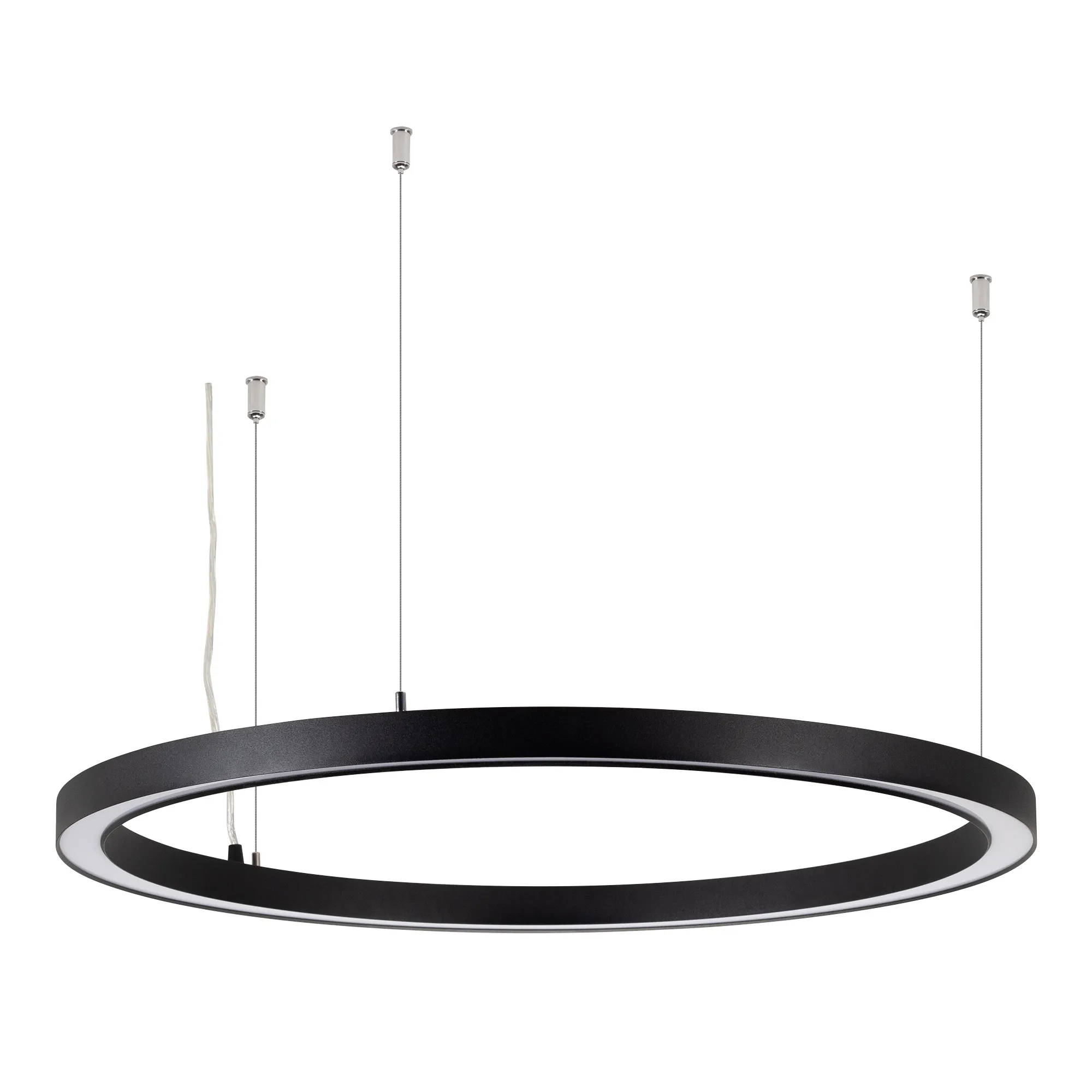 Светильник SP-CIRCLE-HANG-O3535-D700-40W Warm3000 (RAL9005, 120 deg, 230V) IP40 LED (Arlight, Алюминий) - изображение товара