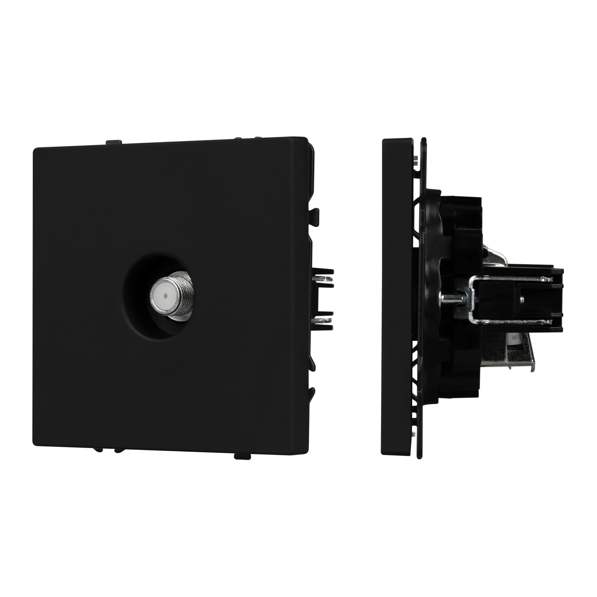 Механизм спутниковой розетки SCT-NOBE-MST1-SFPL-BK (SAT) (Arlight, Черный оникс) - изображение товара