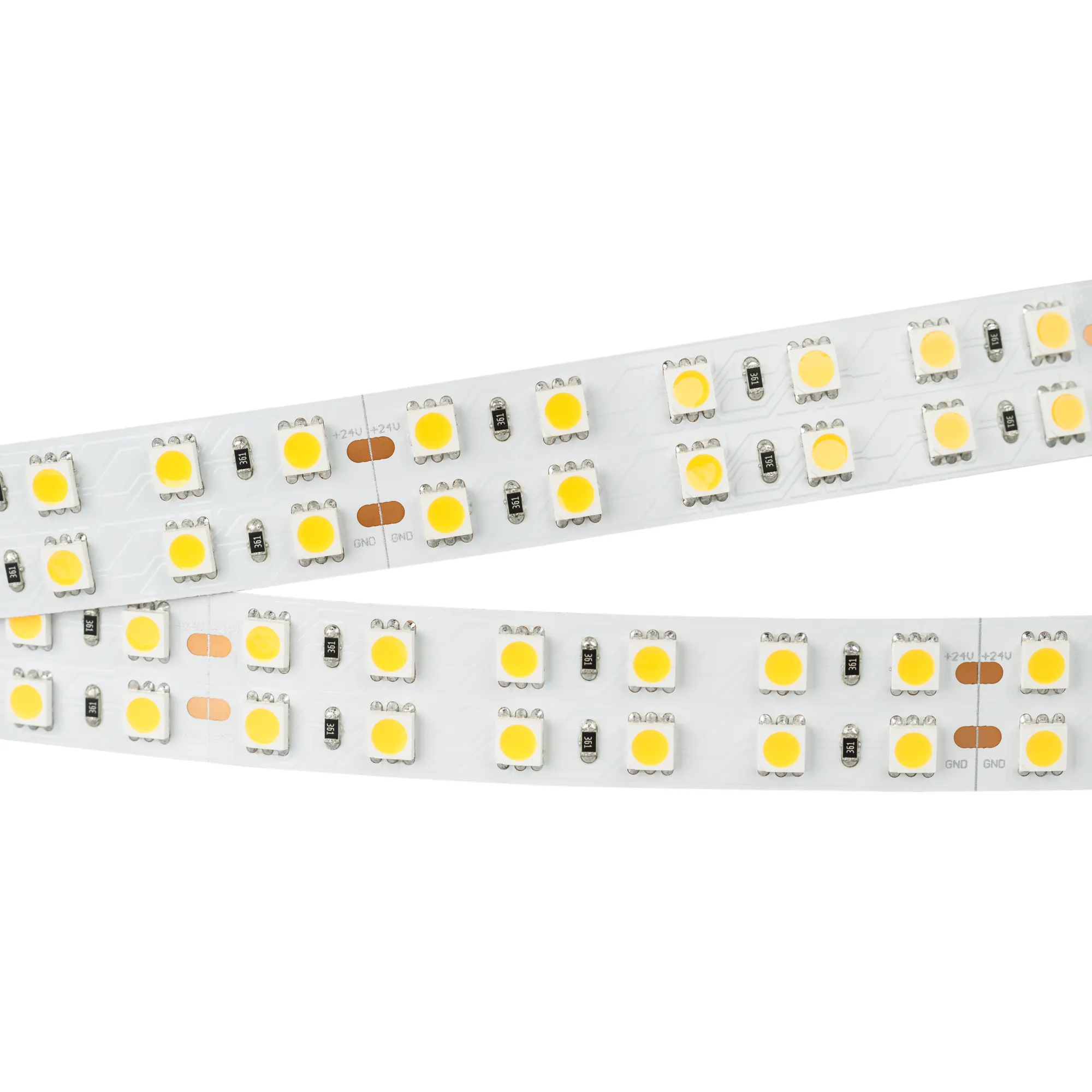 Лента светодиодная RT 2-5000 24V Warm3000 2x2 (5060, 720 LED, LUX) (Arlight, 34.4 Вт/м, IP20) - изображение товара