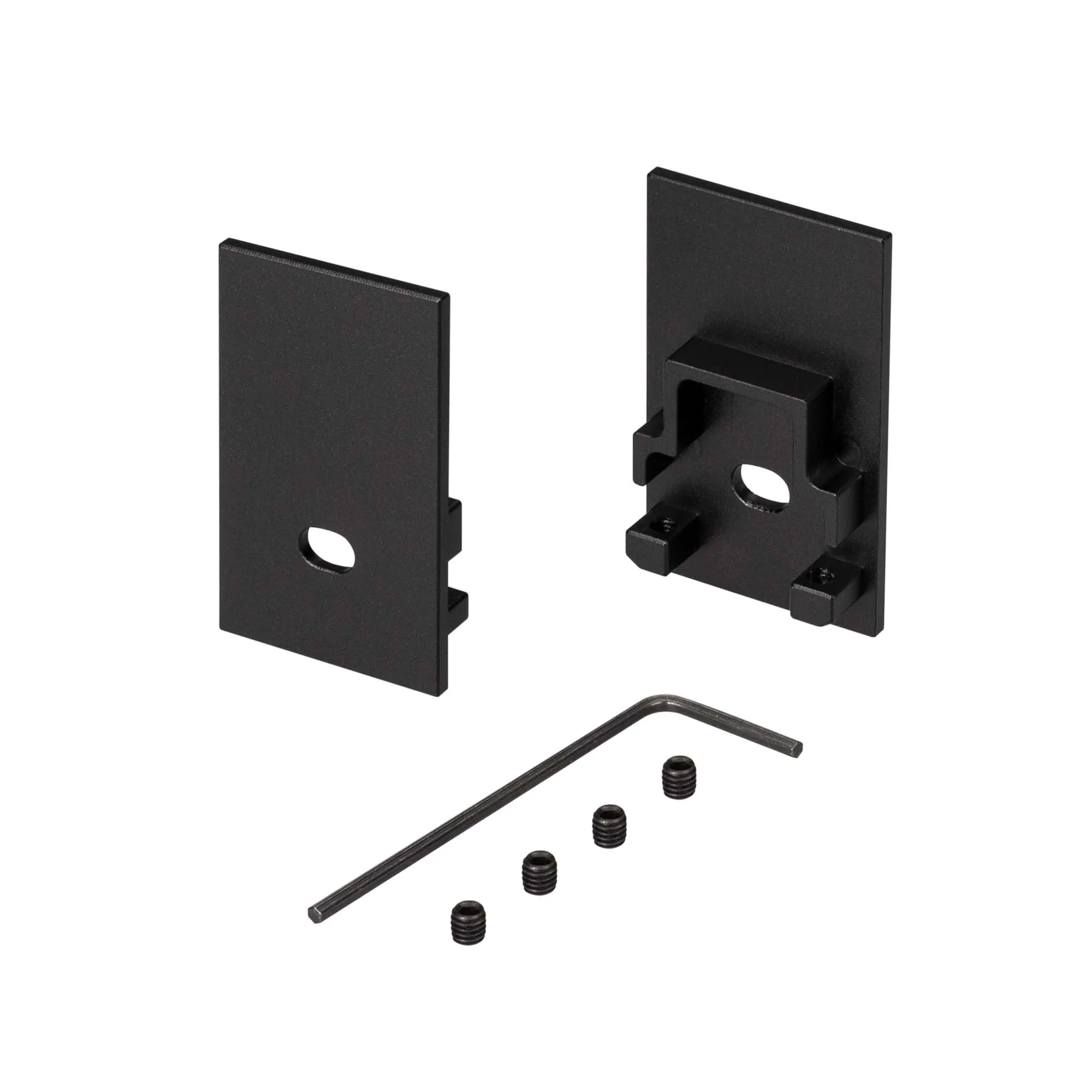 Заглушка SL-COMFORT-2542 BLACK c отверстием (Arlight, Металл) - изображение товара