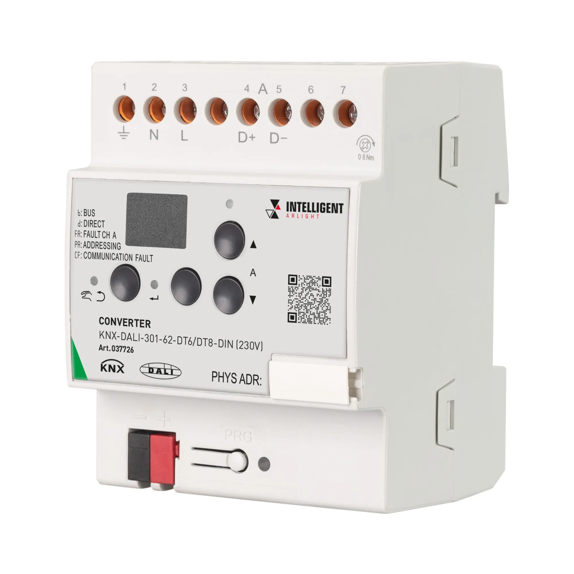 INTELLIGENT ARLIGHT Конвертер KNX-DALI-301-62-DT6/DT8-DIN (230V) (IARL, IP20 Пластик, 3 года) - изображение товара