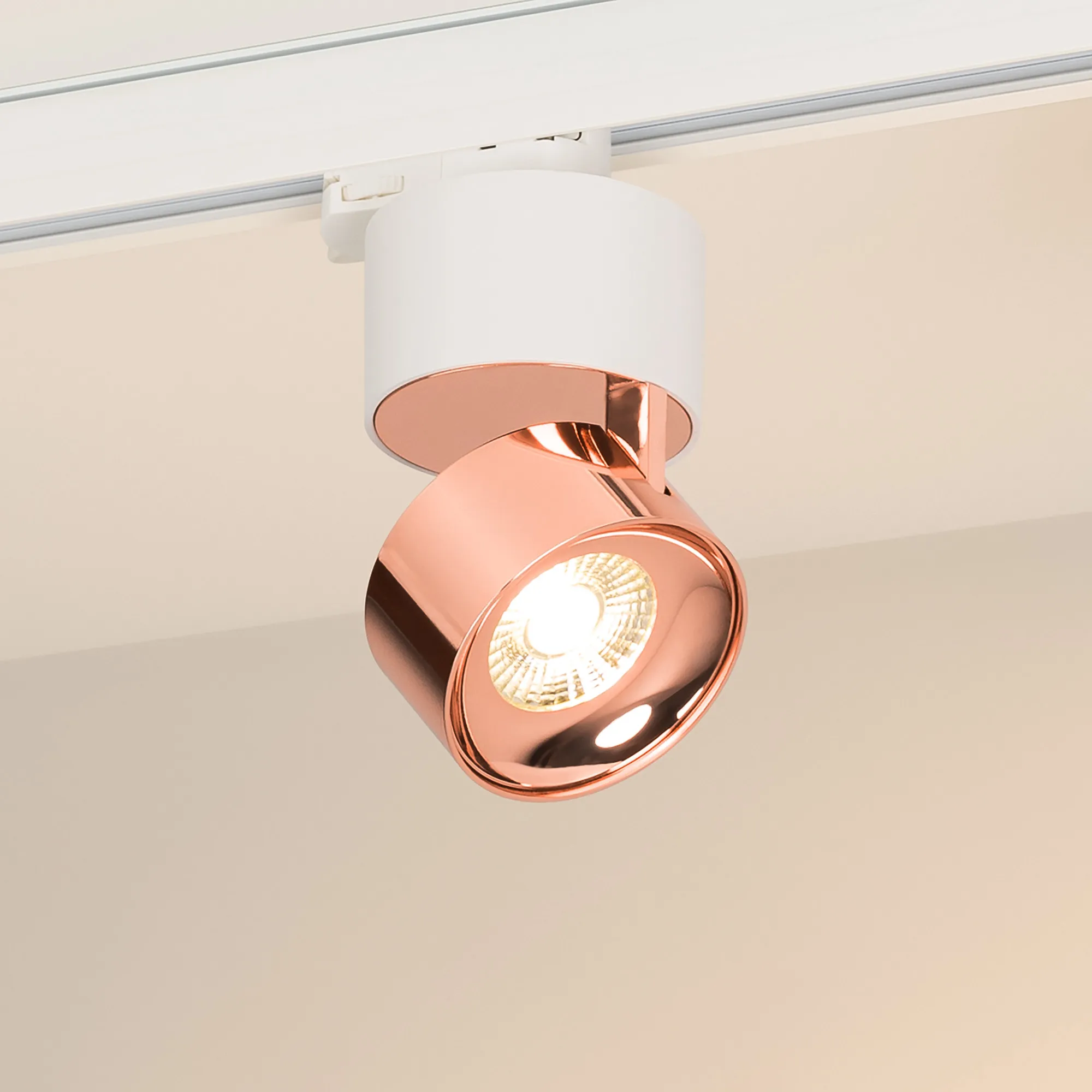 Светильник SP-PLURIO-TRACK-4TR-R77-9W Warm3000 (WH-COP, 36 deg, 230V) (Arlight, IP20 Металл, 3 года)