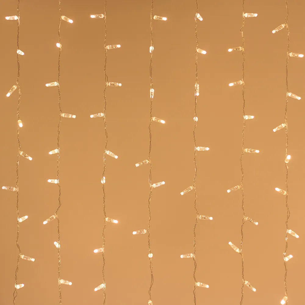 Светодиодная гирлянда ARD-CURTAIN-CLASSIC-2000x3000-CLEAR-760LED Warm (230V, 60W) (Ardecoled, IP65) - изображение товара
